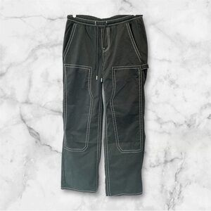 True Religion Mens 30x31.5 Vinny Ultra Baggy Double Knee Carpenter Blk Pants NWT